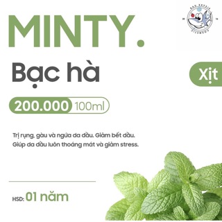 Xịt bạc hà MINTY dưỡng tóc giảm bết