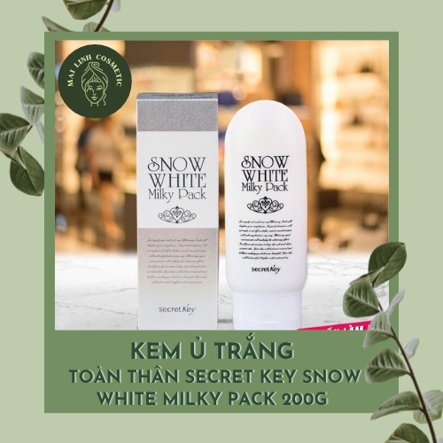 Kem Ủ Trắng Secret Key Snow White Milky Pack (200ml)