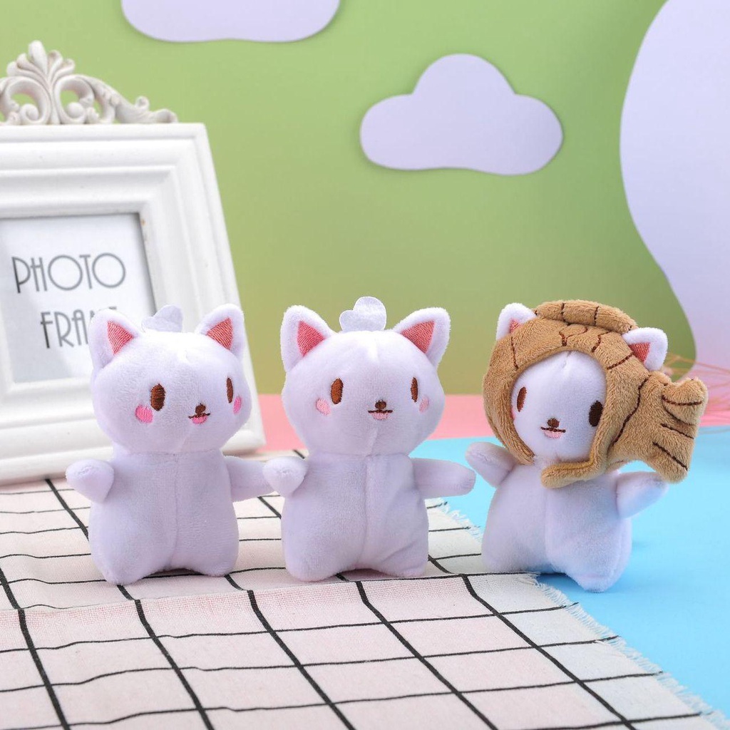 SUSANS Móc Khóa Hình Mèo Nhồi Bông Đáng Yêu