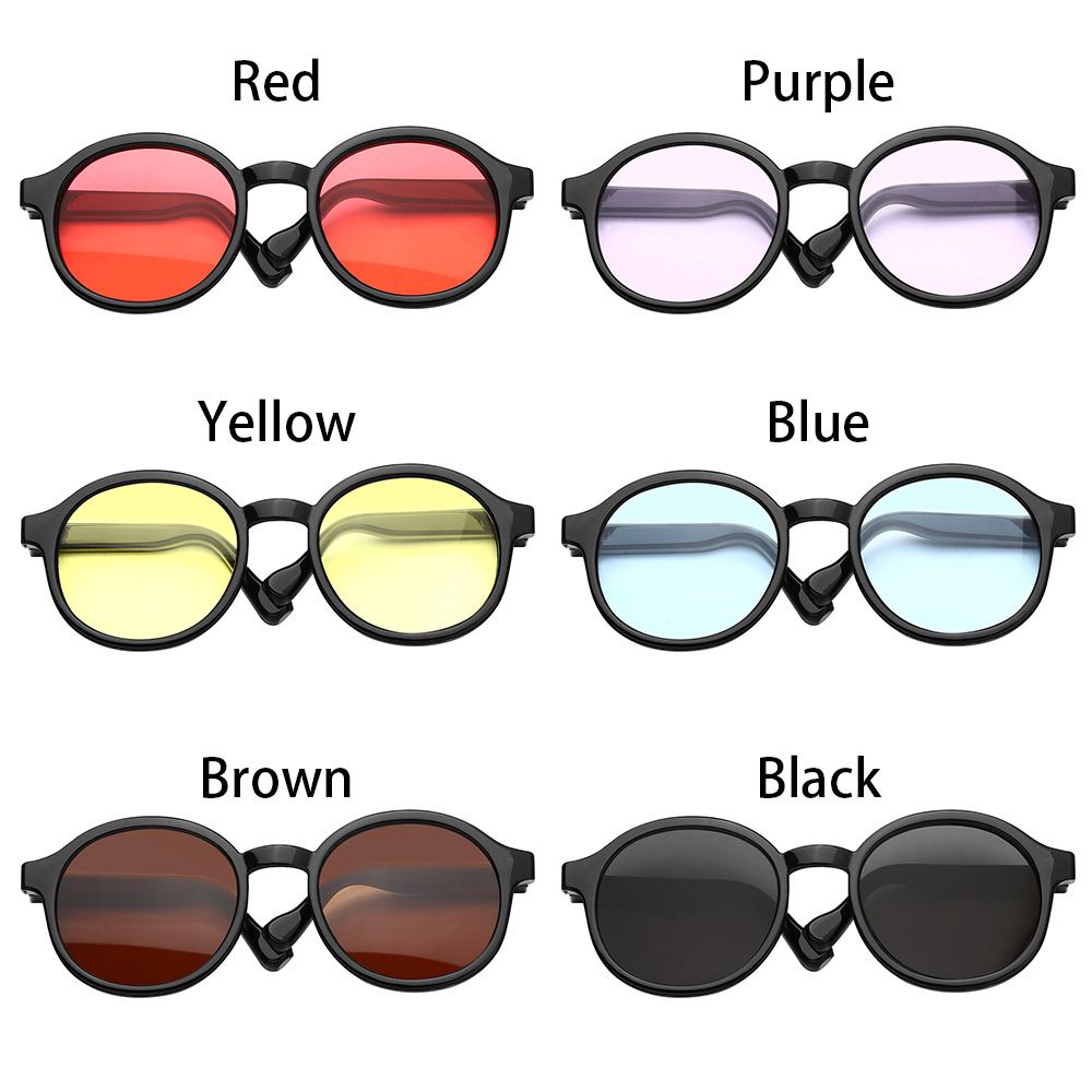 Mắt kính gọng tròn nhiều màu tùy chọn thời trang cho búp bê nhồi bông Blythe