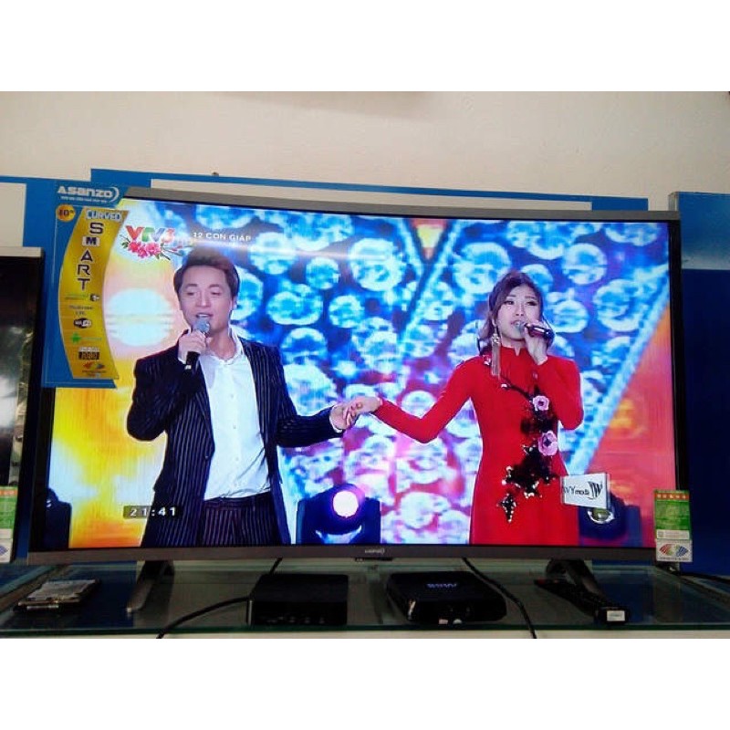 Tivi 40 inch 40CS600 smart màn hình cong Asanzo