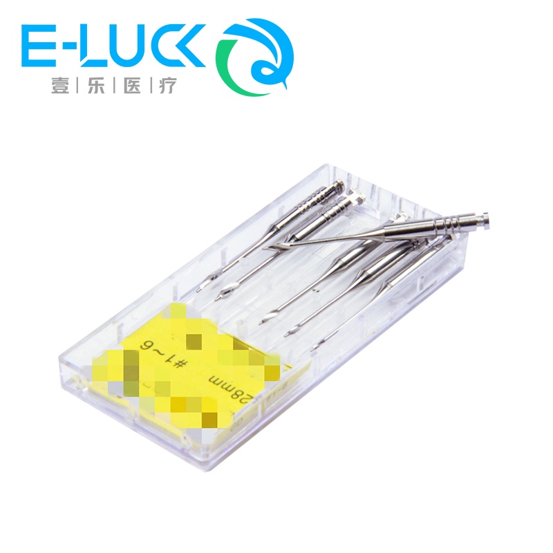 1 gói mũi khoan nha khoa bằng thép không gỉ