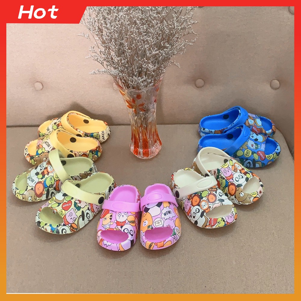 Dép 𝐁Á𝐍𝐇 𝐌Ì Hở Mũi Quai Hậu 𝐆Ấ𝐔 𝐏𝐀𝐍𝐃𝐀 Siêu 𝐍𝐡ẹ Siêu 𝐂𝐔𝐓𝐄 Cỡ Nhỡ Dành Cho Bé 5 Màu Full Size 24-29