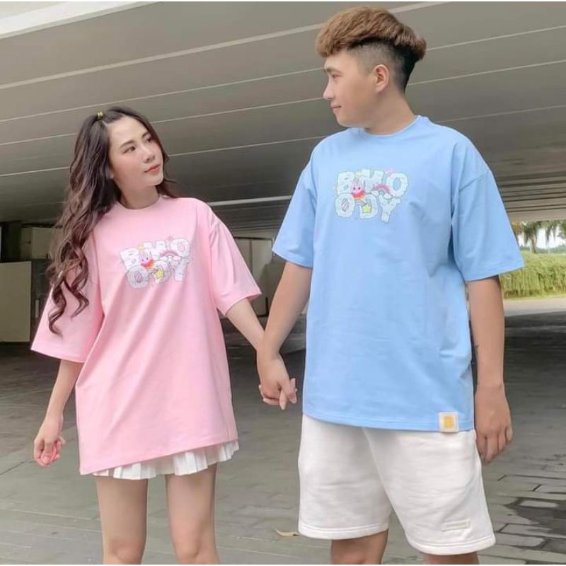 0[Rẻ Vô Địch] Áo thun cotton tay lỡ unisex - BMOODY CẦU VỒNG   - mẫu hot 2022