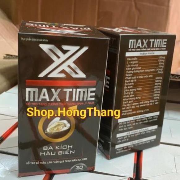 X Max Time bổ thận tráng dương, sinh tinh, tăng cường sinh lý nam giới, giảm đau lưng mỏi gối