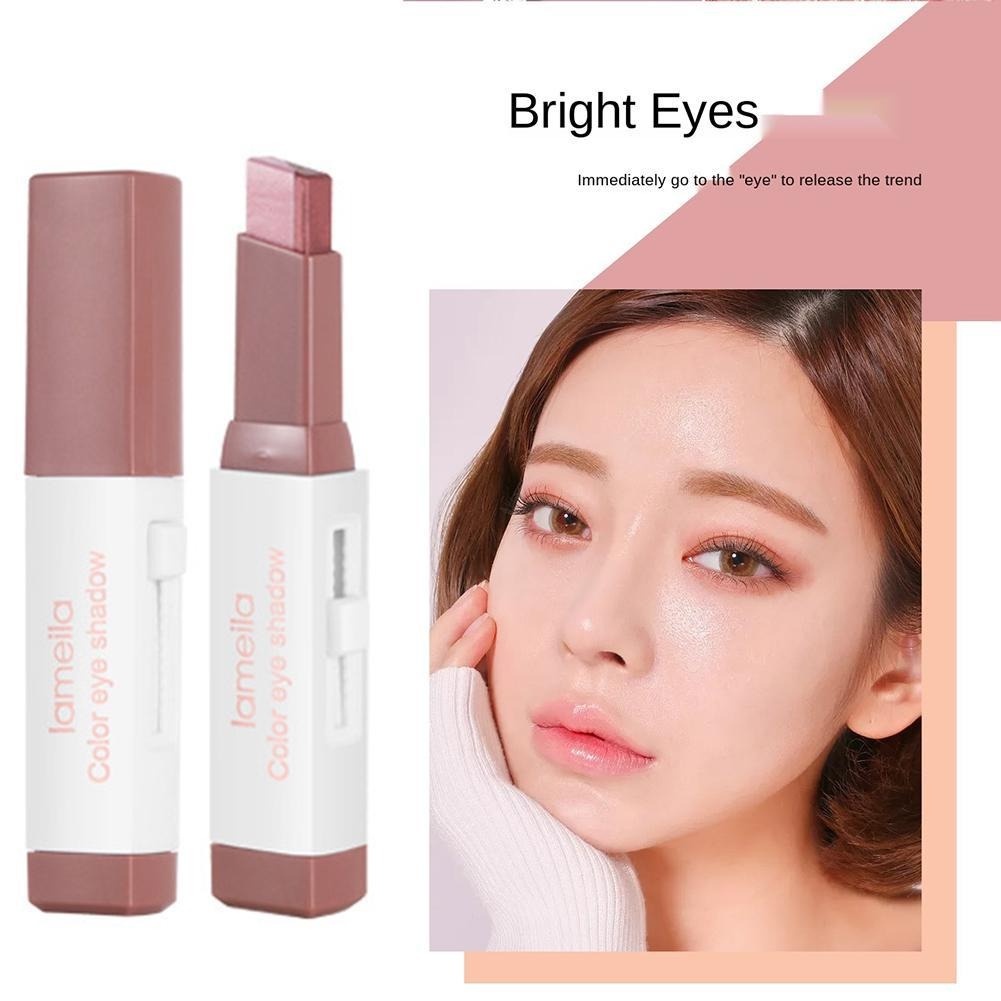 Thỏi Phấn Mắt Hai Màu Sắc Tuyến Tính Chống Nước Dễ Lên Màu