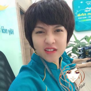 Tóc tomboy kèm lưới trùm 3081