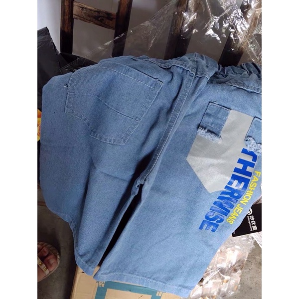 Quần Jeans Lửng/ Ngố Size Đại Cho Bé Trai Hàng Quảng Châu