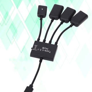 Cáp OTG Type-C ra 3 cổng USB Hub OTG Type-C