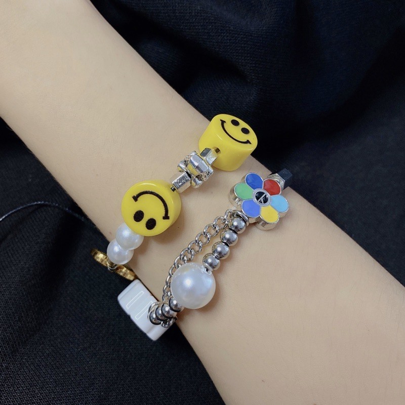 vòng tay gấu teddy loại 2 xích không rỉ