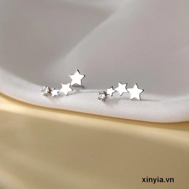 Khuyên Tai Ngôi Sao Mạ Bạc 925