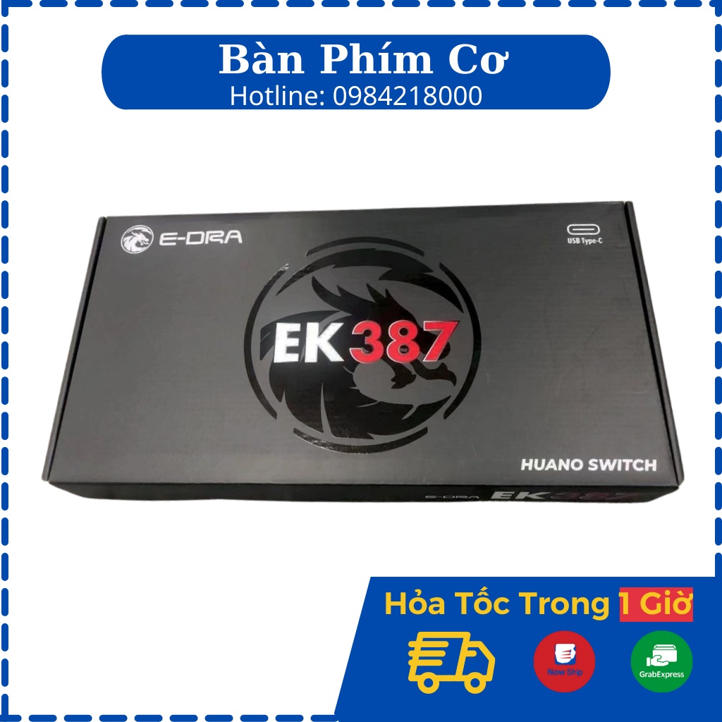 [ HÀNG SIÊU CẤP ] Bàn phím cơ Gaming Edra EK387 Led RGB/ Rainbow  - Chính hãng BH 24 tháng [ CHÍNH HÃNG ]