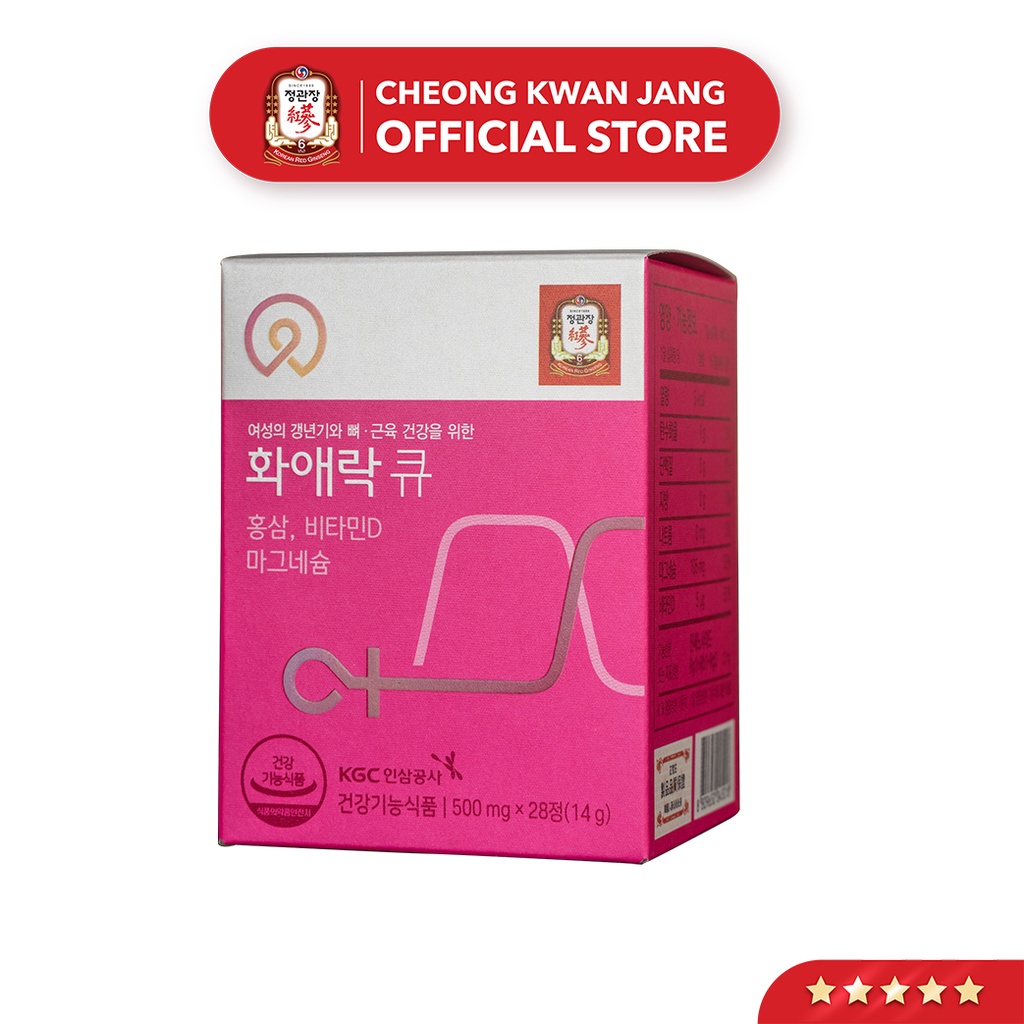 [Mã LT500 giảm 500k đơn 2tr990] Viên Uống Hồng Sâm Dành Cho Phụ Nữ KGC Cheong Kwan Jang Hwa Ae Rak Q (500mg x112 viên)