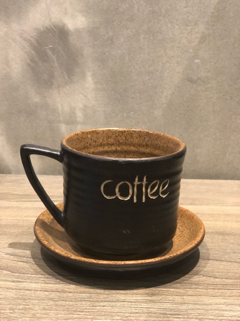 Set tách cafe/ coffee/ cà phê quai tam giác kèm đĩa Tách trà Bát Tràng