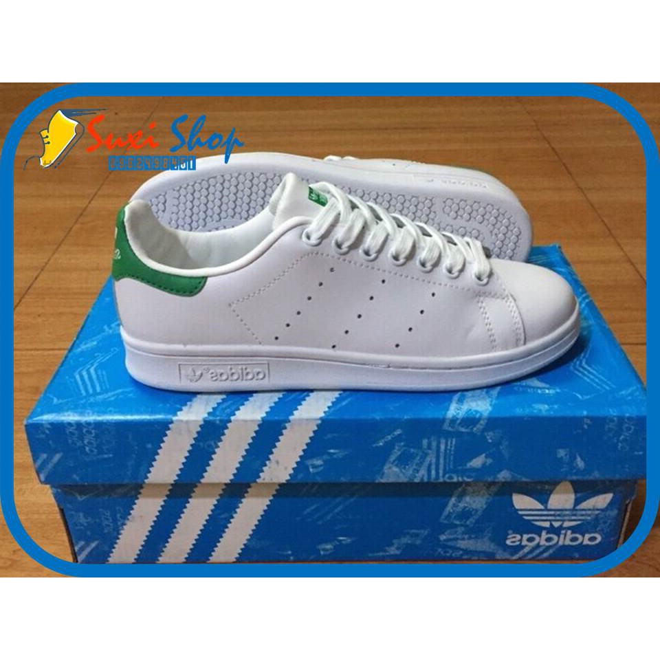 Giày Adidaz Stan Smith  gót Xanh Lá