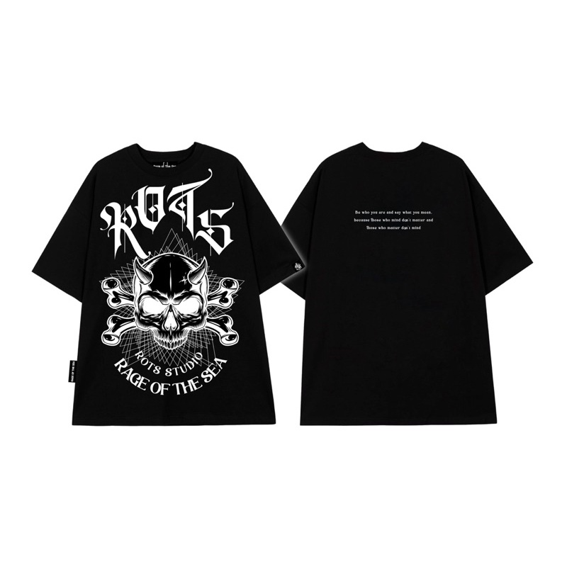 ÁO THUN/ T-SHIRT RAGE OF THE SEA “SKULL SKULL” | BigBuy360 - bigbuy360.vn