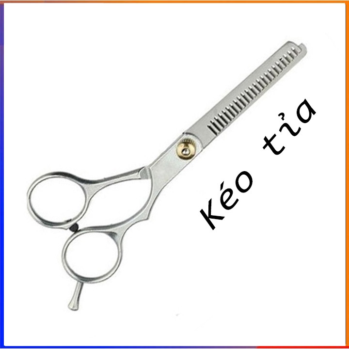 Set phụ kiện tóc 5 món bộ kéo cắt tỉa, lược, áo choàng, lấy ráy tai