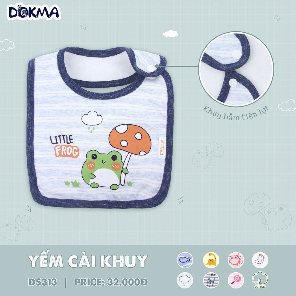 Yếm vuông cài khuy Dokma DS313