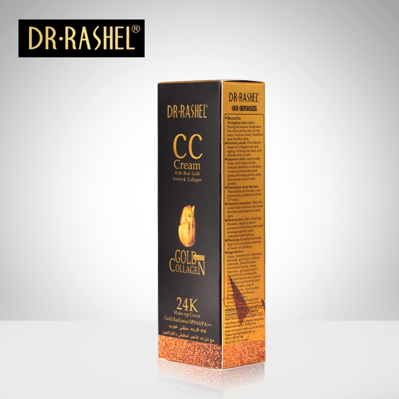 [Hàng mới về] Kem CC DR.RASHEL SPF 60 trang điểm sáng da chứa thành phần vàng 24K và bổ sung collagen dung tích 50ml | BigBuy360 - bigbuy360.vn