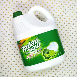 Nước rửa chén bát LIPON Thái Lan can to 3600ml dầu rửa chén đĩa ly đậm đặc LION dishwashing bưởi chanh Thái