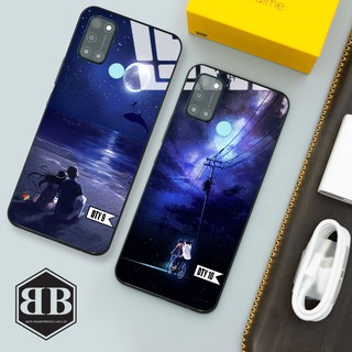 Ốp lưng kính cường lực Realme C17  in ốp cặp theo yêu cầu