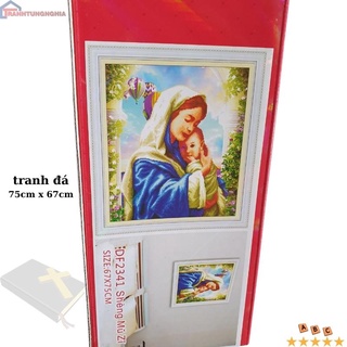 Tranh đính đá ABC đức mẹ 75cm x 67cm