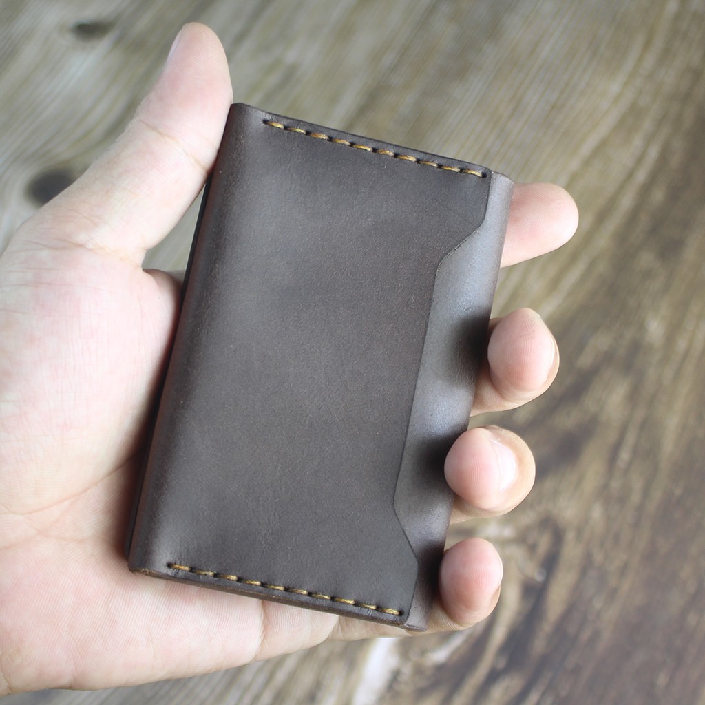 Ví card handmade da bò thật