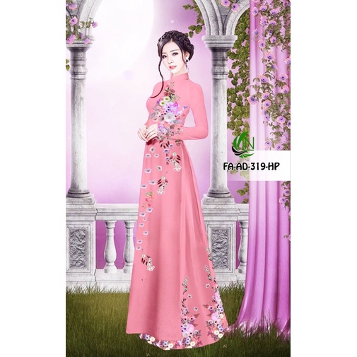 Vải Áo Dài Tằm Ý Bông Eo & Quần