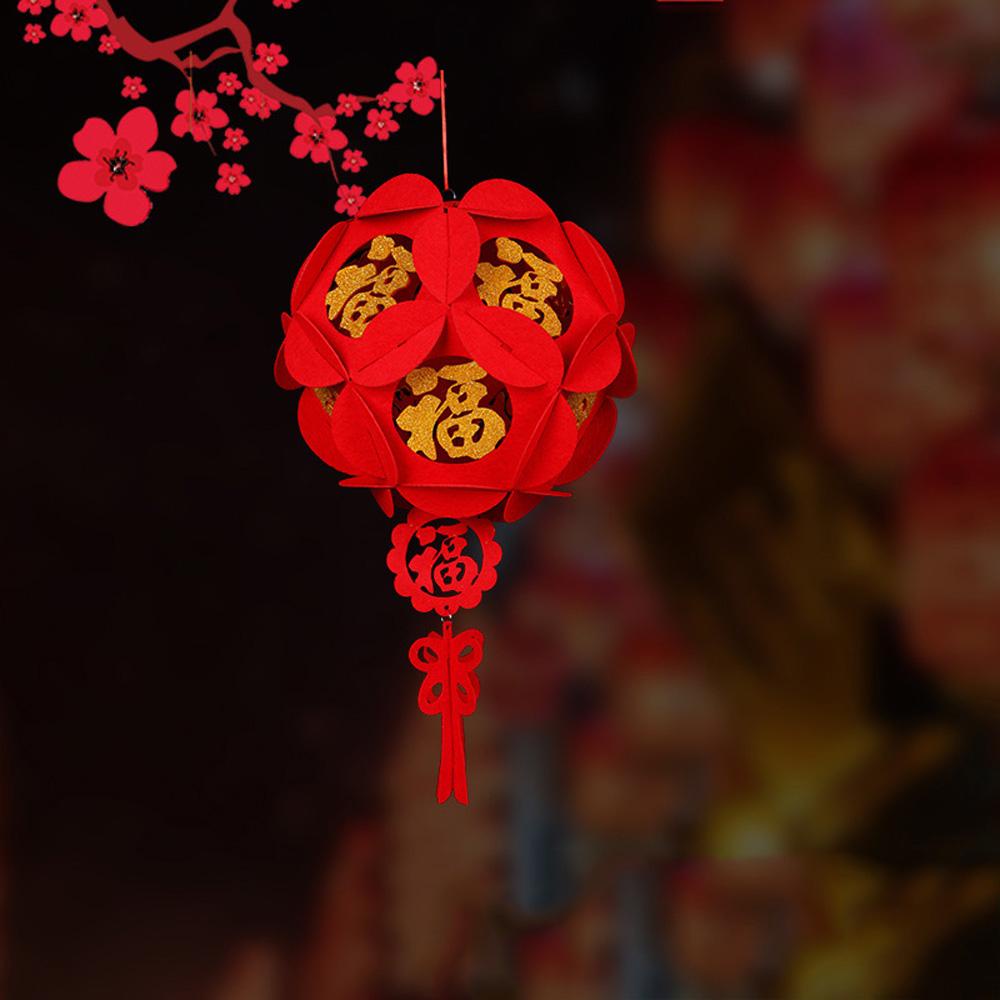 Đèn Lồng In Chữ Chúc Mừng Năm Mới Phong Cách Trung Hoa