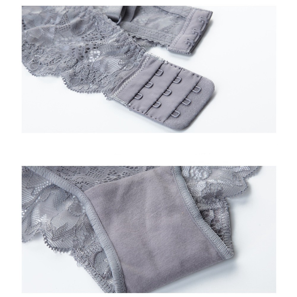 Set đồ lót Varsbaby v146 phối ren hoa xuyên thấu phong cách quyến rũ dành cho nữ | BigBuy360 - bigbuy360.vn