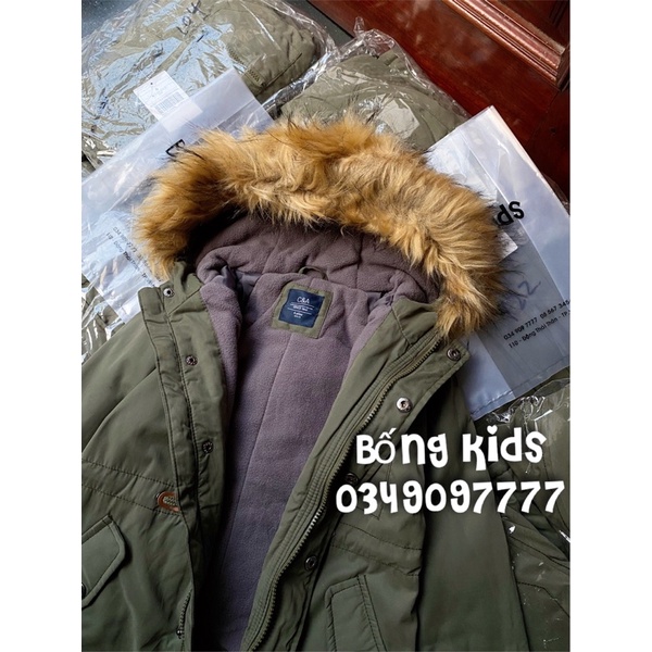 Áo Parka Bé Gái Kaki Rêu C&amp;A