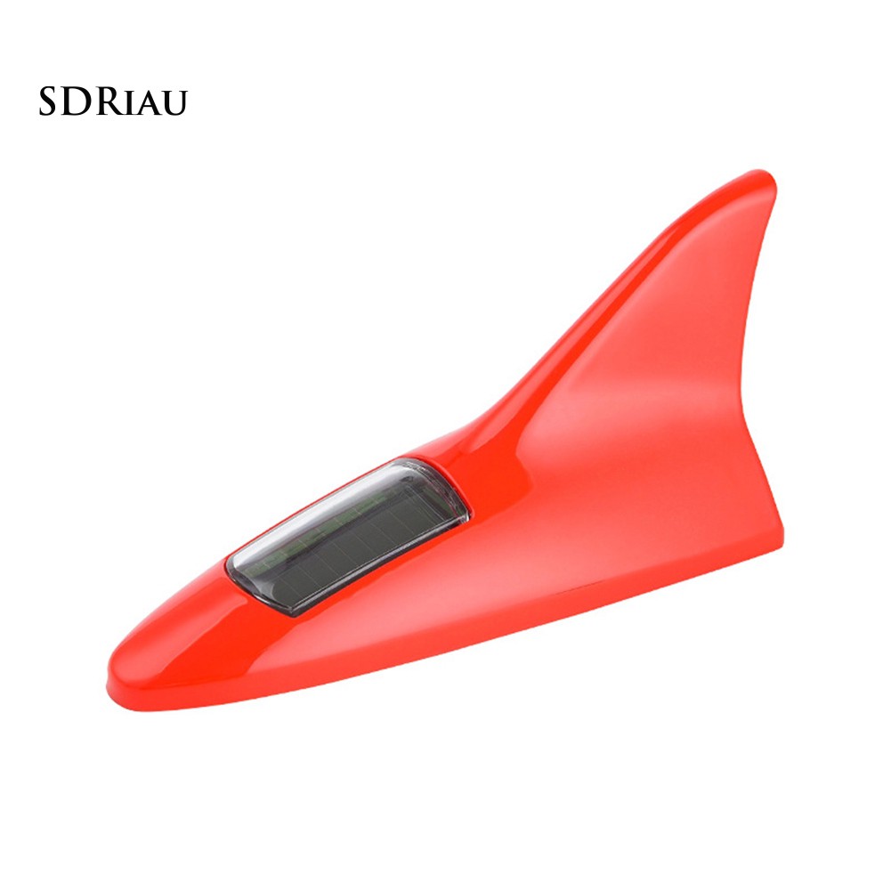 Shark Fin Solar Energy Powered Car Flash Strobe Light Emergency Warning Lamp