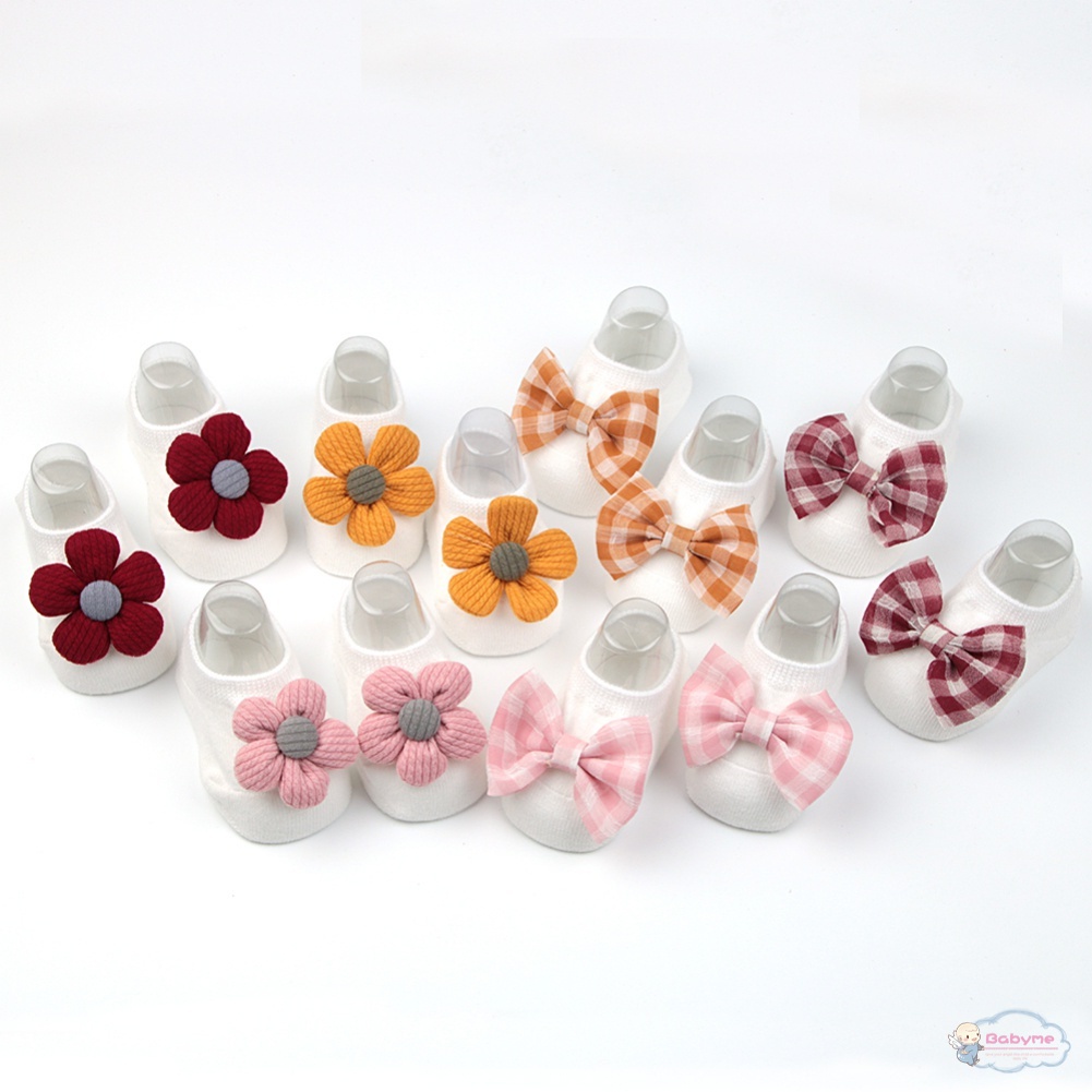 Set 2 Đôi Tất Cotton Dễ Thương Cho Bé Gái