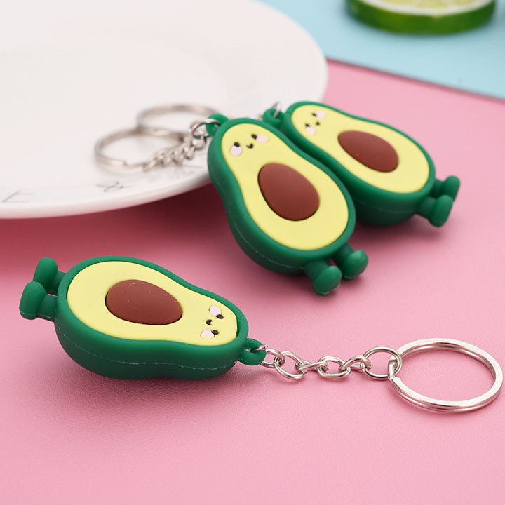 🌺Móc khóa trái bơ dễ thương🌺-Móc khóa hình bơ dễ thương, móc khóa bơ-Móc khóa quả bơ mẫu 2