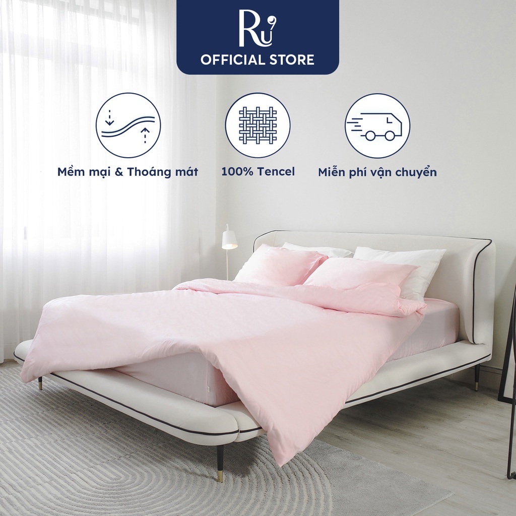 Vỏ Chăn Tencel Cao Cấp Ru9 - 2m6x2m4 - Mềm Mại, Thoáng Khí, Chống Khuẩn, Bền Bỉ - 9 màu