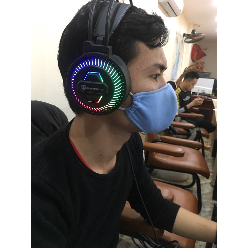 Tai nghe PSH 400, phiên bản nâng cấp, Full Led RGB cực ngầu, micro khử ồn cao, âm thanh vòm