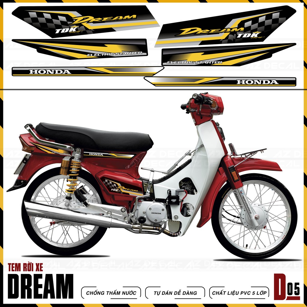 Tem Chế Dream Việt &amp; Thái Cực Chất | D5 | Decal Dán Dream Cao Cấp Chống Nước, Bền Màu, Dễ Sử Dụng