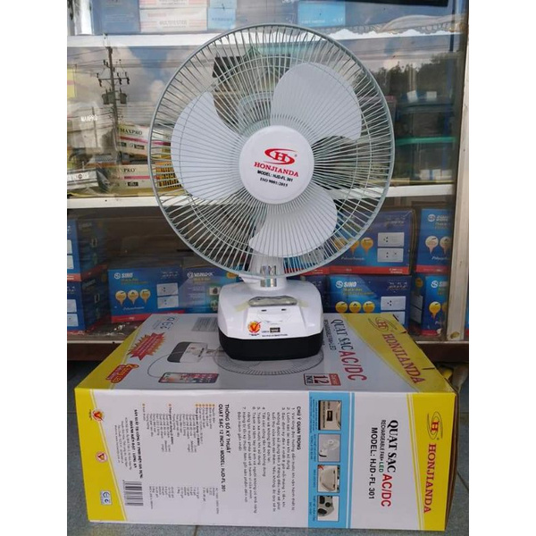 QUẠT SẠC HONJIANDA 2 bình