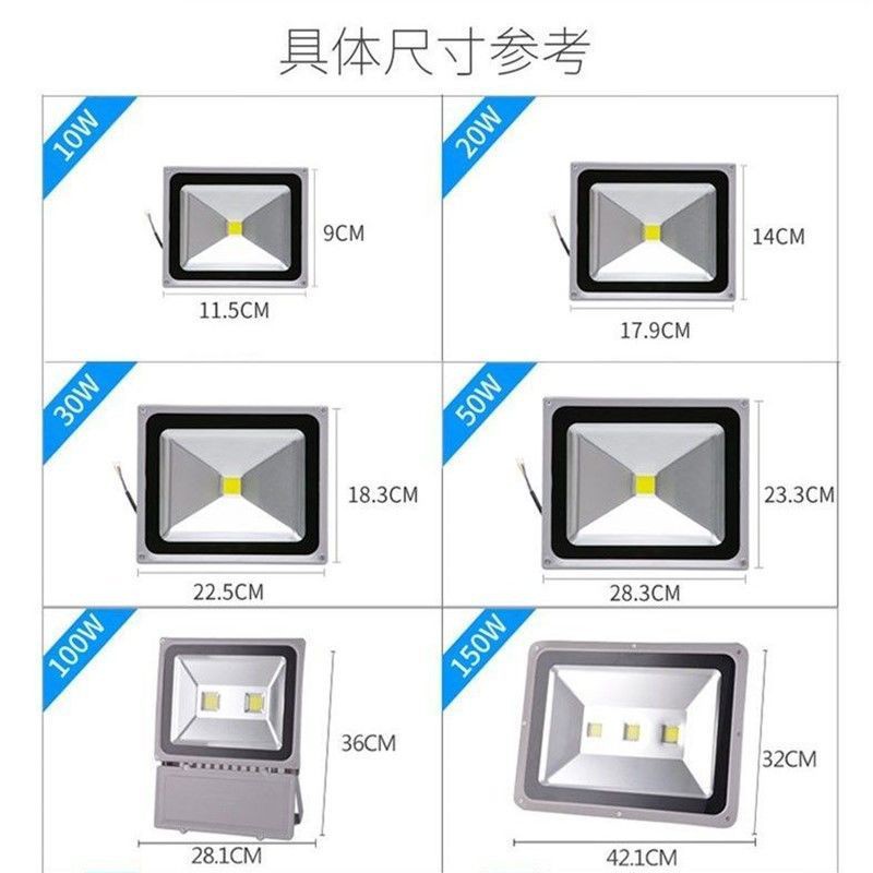 đèn led pha nhiều màu sắc, chiếu cây chống thấm ngoài trời, tường ngoại thất, sáng cảnh sân vườnSS