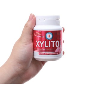 Hũ Kẹo Gum Không Đường Xylitol Hương Dâu Hũ 58g