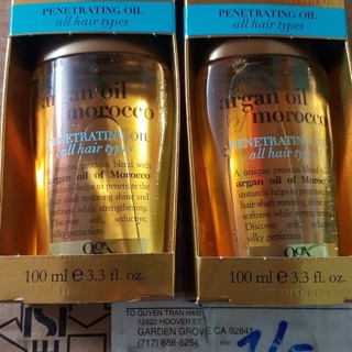 serum dưỡng phục hồi tóc hư tổn Ogx Argan Oil Of Morocco