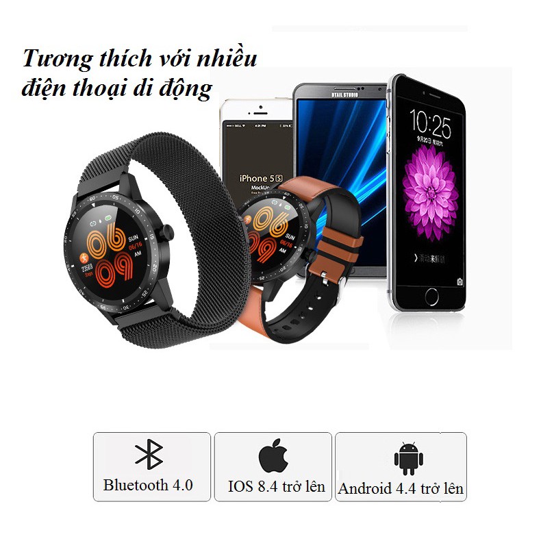 Đồng Hồ Thông Minh ❤️FREESHIP❤️Đồng Hồ Đeo Tay T5 Có Chức Năng Đếm Bước Chân/Theo Dõi Nhịp Tim Cho Android Ios