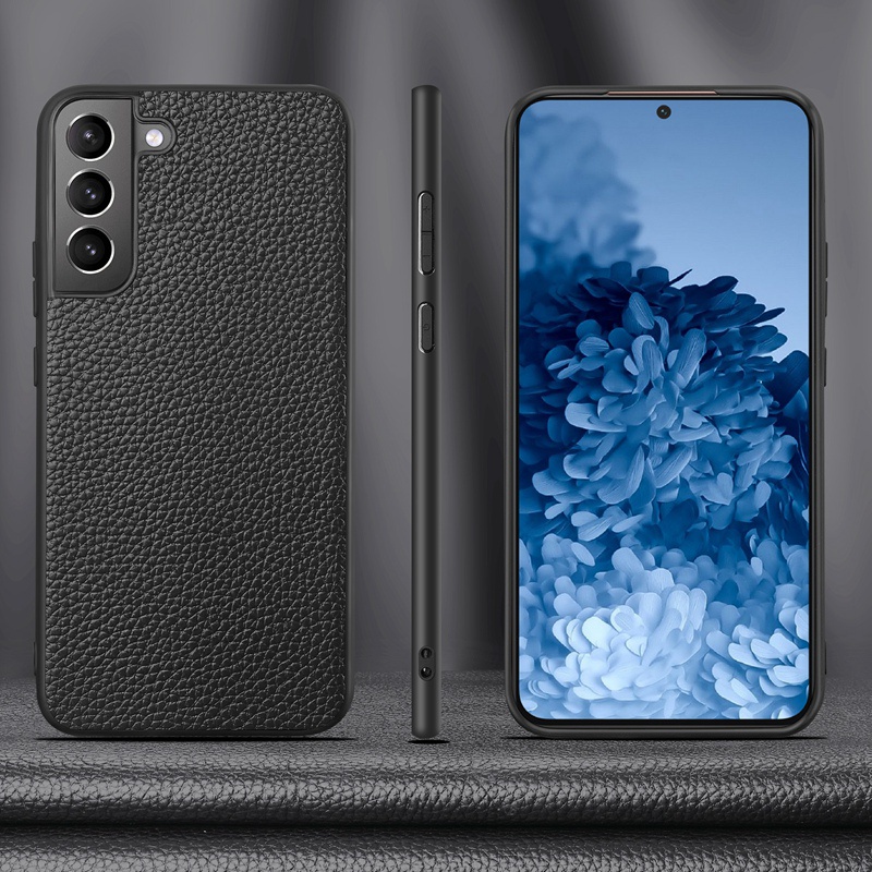 Ốp Điện Thoại Da Bò Thật Cho Samsung Galaxy S22 Plus + Ultra S22+