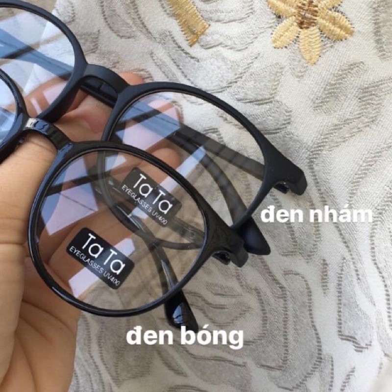 Kính ngố tròn basic mắt mèo Tata vivo giả cận hottrend thời trang nam nữ | BigBuy360 - bigbuy360.vn