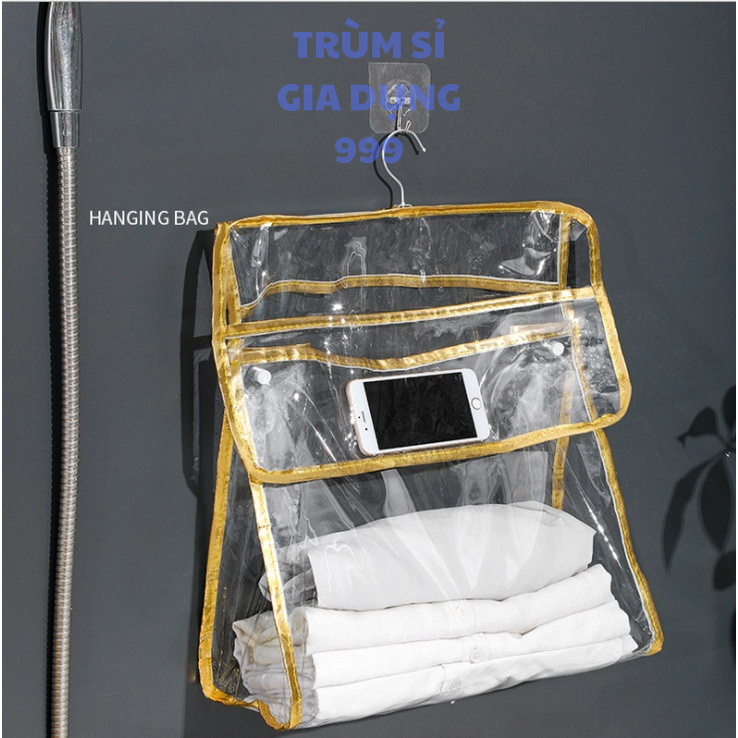 Túi treo quần áo  nhà tắm chống thấm nước trong suốt