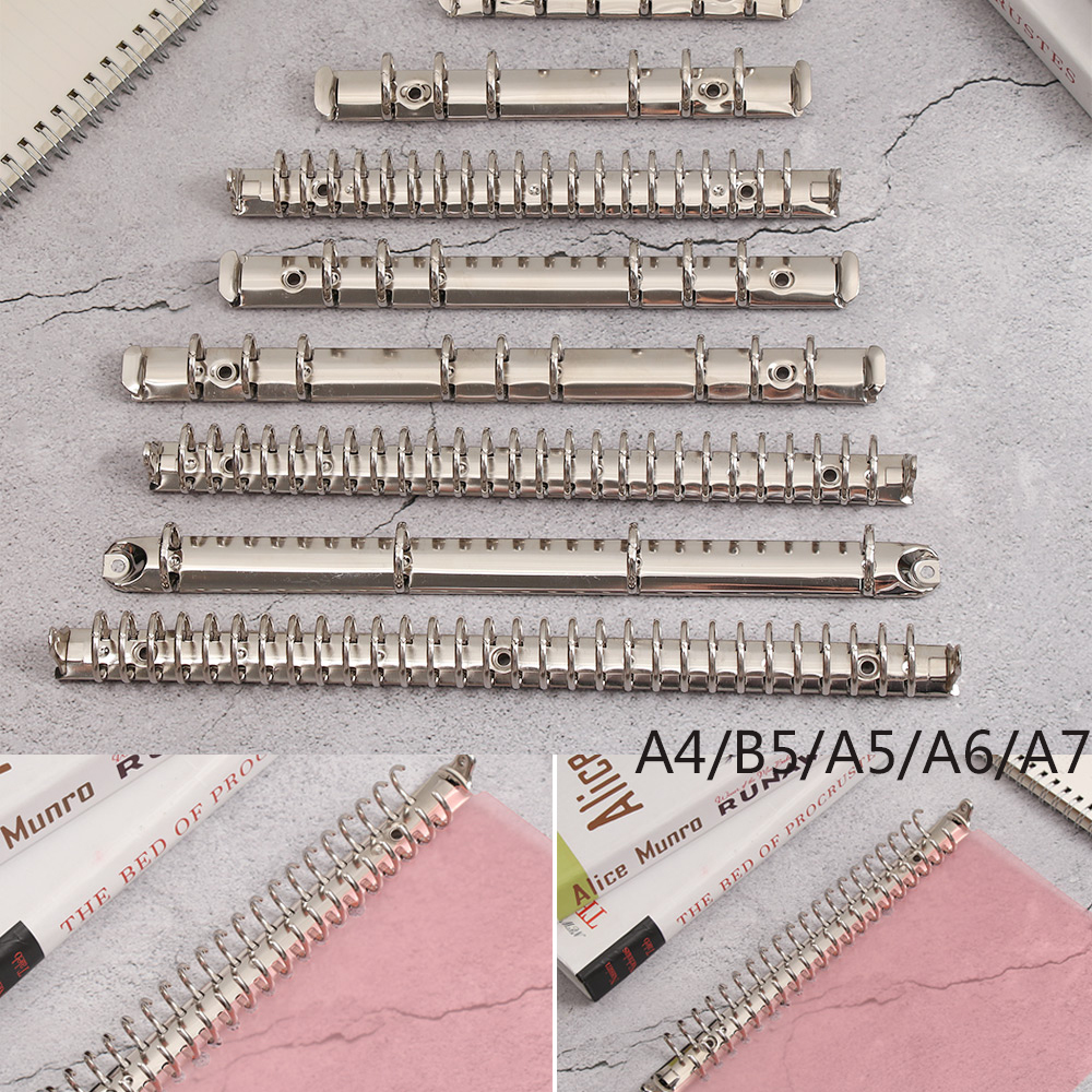 Kẹp Sổ Tay Bằng Kim Loại A4/b5/a5/a6/a7 Diy