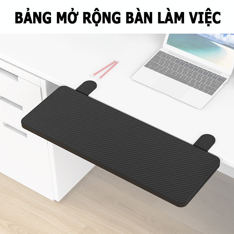 Kệ Gỗ Mở Rộng Bàn Làm Việc; Giá Đỡ Bàn Phím, Cổ Tay, Máy Tính Để Bàn; Có Thể Gấp Gọn