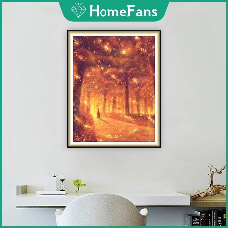 Bộ Tranh Đính Đá 5D Tự Làm 30x40cm / 40x50cm Hình Pháo Hoa Độc Đáo