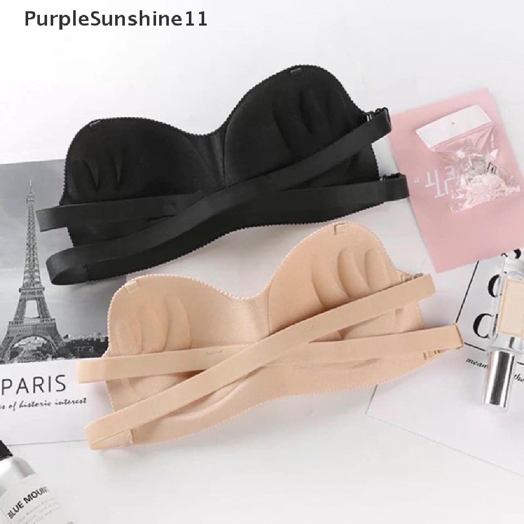 Áo Ngực Không Gọng Không Đường May Màu Trơn Thiết Kế Thoáng Khí Thời Trang Cho Nữ