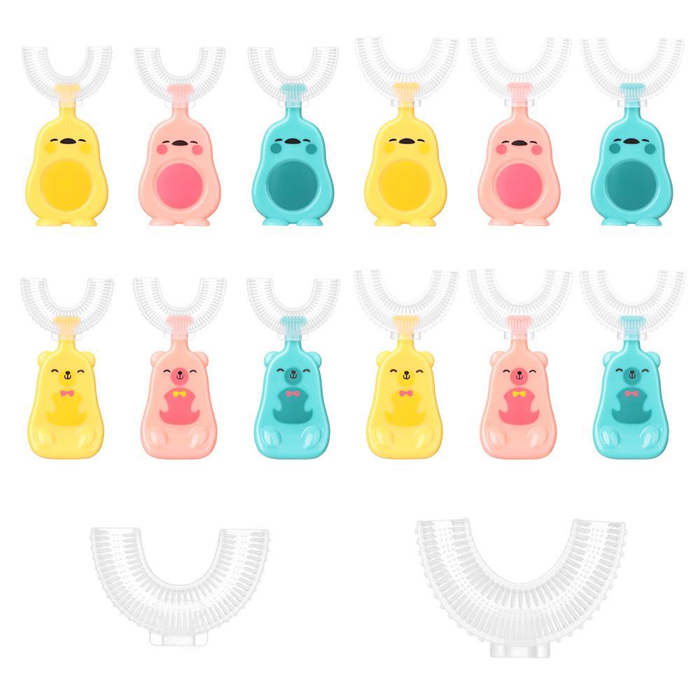 NIUYOU Bàn Chải Đánh Răng Hình Chữ U Dành Cho Bé 2-13 Tuổi